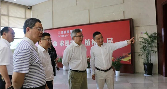 Su Wei, Secretario General Adjunto de la Comisión Nacional de Desarrollo y Reforma, y ??su séquito visitaron el Museo de Arte Ante Ni Dongfang
