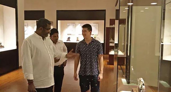 VIP guests from Sri Lanka visit the museum